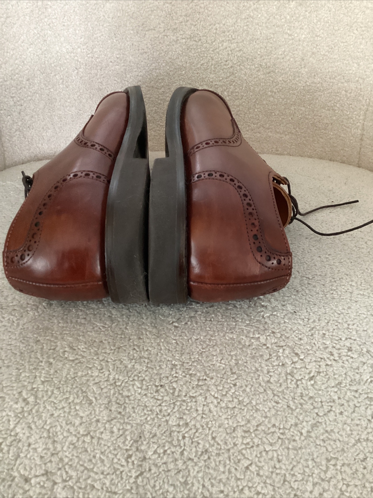 SAOLA Scarpe Oxford Allen Edmonds Benton in pelle punta di cappello marrone peperoncino stile 8 5 D 3458