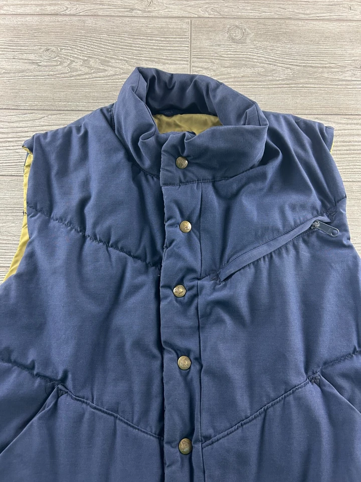 Chaleco Cannondale Vintage Azul Marino Para Hombre Talla Mediana Cremallera A Presión Chaleco Hinchado Foto 2 de 4