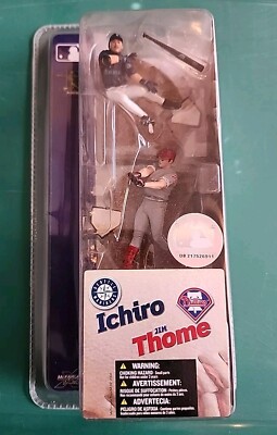 2004 McFarlane Mini Matchup Ichiro Jim Thome 3'' Figures