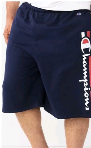 Pantalones cortos para hombre Champion gimnasio deportivo salón ropa de dormir 5X azul marino envío gratuito - Imagen 1 de 5