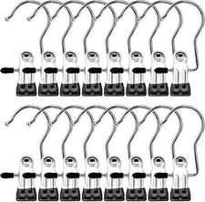 Boot Hangers Clips 16 Pack Laundry Hooks Hanging Clips Clothes Pins Closet Hang
