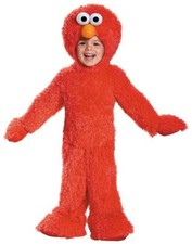Elmo Plush Red Monster Sesame Street Fancy Dress Halloween Deluxe Child Costume