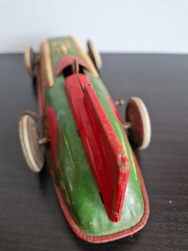 VINTAGE WELLS-BRIMTOY CLOCKWORK RACING CAR WITH FIXED KEY - Picture 5 of 11