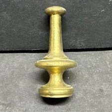 Solid Brass Unfinished Mcm Lamp Finial With A 1/8-27 IPS Thread - 1/4-27 Reduces