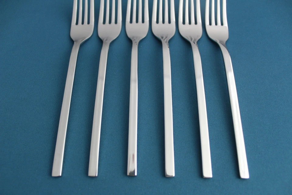 6 tenedores de ensalada Villeroy & Boch NEW WAVE 18/10 acero inoxidable Indonesia NUEVO 7 1/4" Foto 2 de 4