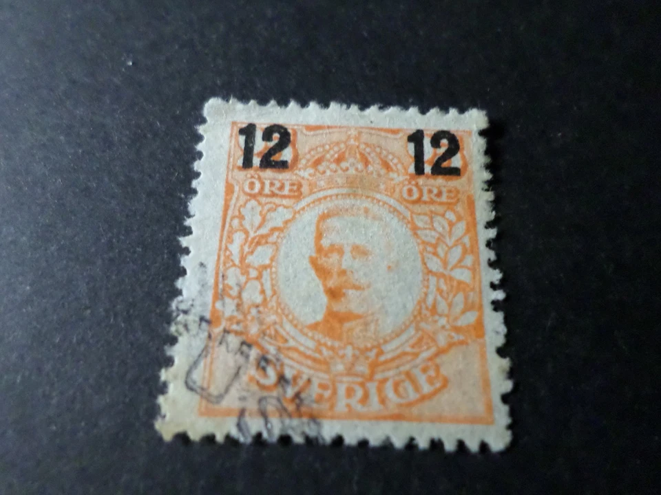 SUECIA, 1918, Sello Clásico Sobre Cargado' 107 Cancelado, SUECIA SELLO - Imagen 1 de 1
