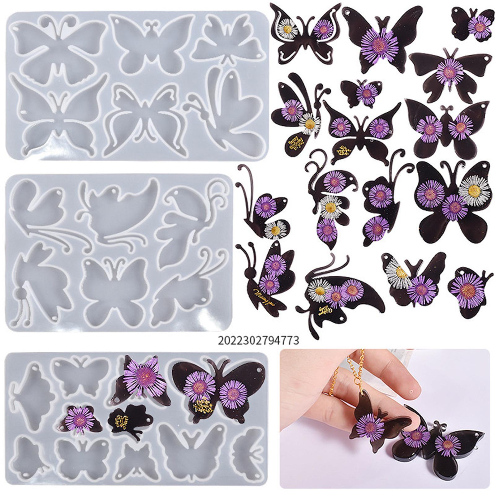 Butterfly Silicone Mould for Epoxy Resin Casting DIY Jewelry Making Craft