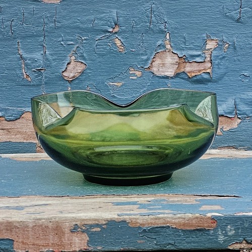 Vintage Anchor Hocking Green Chip and Dip Set w/o stacking bracket - Picture 11 of 18