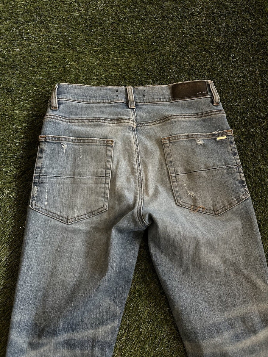 Size 30 - Amiri MX1 Jeans $1290 Retail Denim Black Patch 100