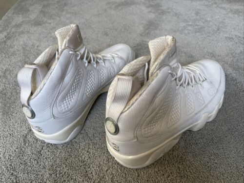 Nike Air Jordan Retro 9 IX 25th Anniversary Silver White Size 15 Sample 2010 - Picture 7 of 12