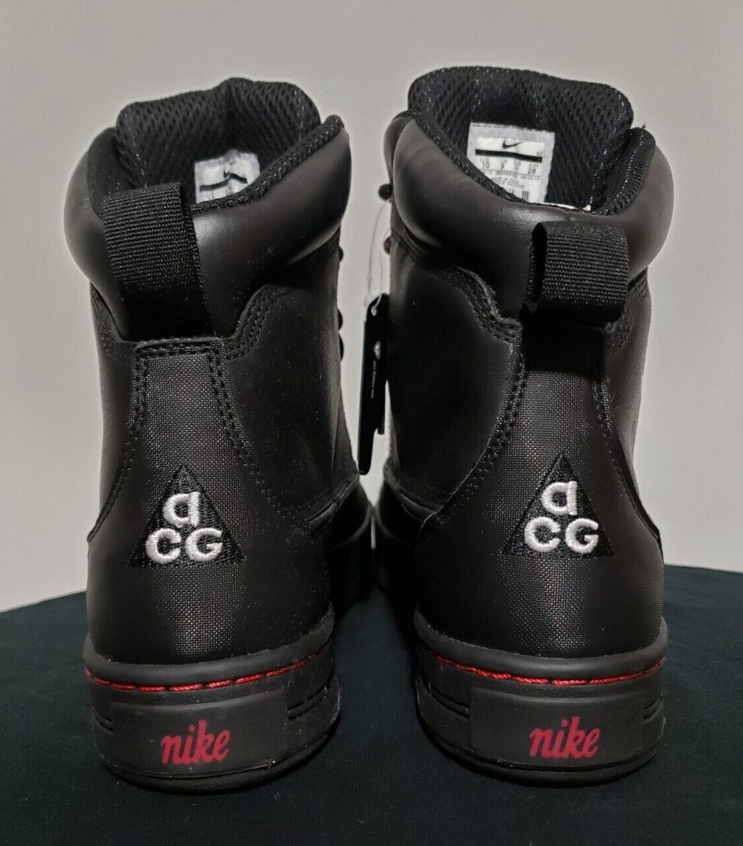 Nike ACG Woodside Boot Black / Varsity Red | Size 10 | eBay