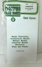 EVERGREEN SCALE MODELS 4250  .250"(1/4) SPACING .040" THICK 