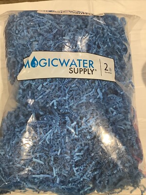 Magicwater Supply Blue Crinkle Cut Paper Shred 32oz 2 Pound Bag