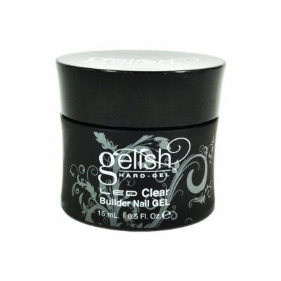 Gelish Hard Gel LED CLEAR Builder Gel  0.5 Fl.oz 15 mL.