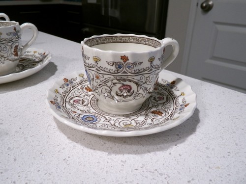 SPODE COPELAND FLORENCE LOT OF 8 DEMITASSE CUPS AND SAUCERS - Picture 4 of 6