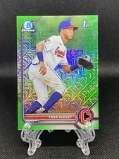 Fran Alduey 2022 Bowman Chrome Prospects Mega Box Green Mojo Refractor /99