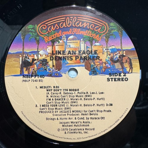 DENNIS PARKER - LIKE AN EAGLE (VINYL LP) 1979!! RARE!! CASABLANCA / NBLP 7140 - Picture 6 of 6