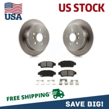 Fits 2004-2010 Toyota Sienna Rear Disc Rotors & Semi-Metallic Brake Pad Kit New