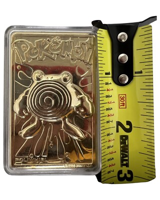 VTG Poliwhirl Pokemon Card 1999 Gold-Plated 24k BurgerKing | eBay