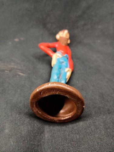 Vintage Ceramic Old Man Figurine Hillbilly Painted Toenails Unique KELLY - Picture 3 of 4