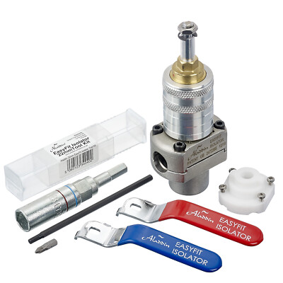 Aladdin EasyFit Self-Cutting Isolation Valve 22mm Starter Pack