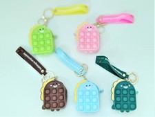 Dinosaur Monster Bubble Pop-on-it Key Chain Coin Purse Sensory Toy Stress Relief