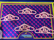 5 Vintage ABC felt Children's Hangers