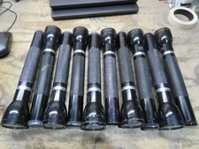 Lot Of 10 MAG-LITE Flash Lights USA Working Maglite D Batteries Flashlight