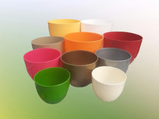 Blumentopf Pflanztopf Übertopf Topf Rund 10 Farben 5 Größen sehr DEKORATIV