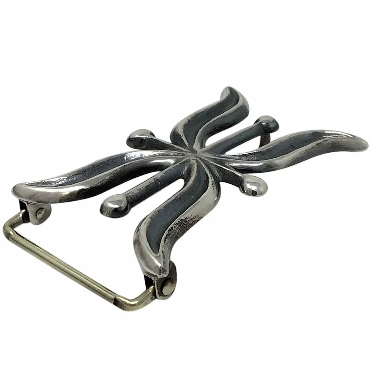 Carole, Wilson Begay, Sandcast Buckle, Sterling Silver, Navajo Handmade, 3