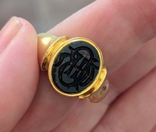 Antique Victorian 18ct Gold Ring With Bloodstone Intaglo Seal 12.97g