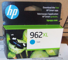 GENUINE HP 962 XL CYAN TONER CARTRIDGE - SEALED - JULY 2027
