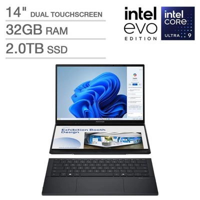 ASUS Zenbook DUO 14'' OLED Touch Intel Core Ultra 9 285H 32GB 2TB SSD W11H Laptop