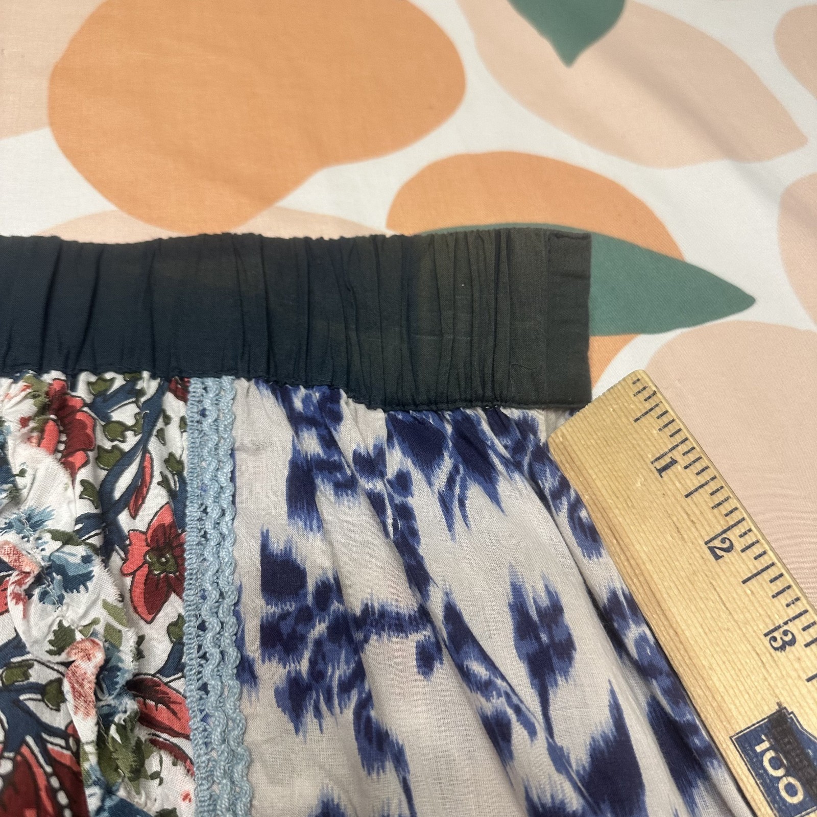 Double D Ranch Floral Panel Patchwork Skirt Women… - image 7