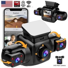 Dash Cam Recorder 4-Channel WiFi 1080P Car Camera DVR Vehicle Video G-Sensor