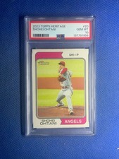 2023 Shohei Ohtani Topps Heritage #20 PSA 10 GEM MT PERFECTLY GRADED CARD