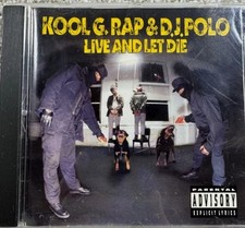 Kool G Rap & D.J. Polo Live and Let Die CD 1992 Cold Chillin CCCD 5001-2 Hip Hop