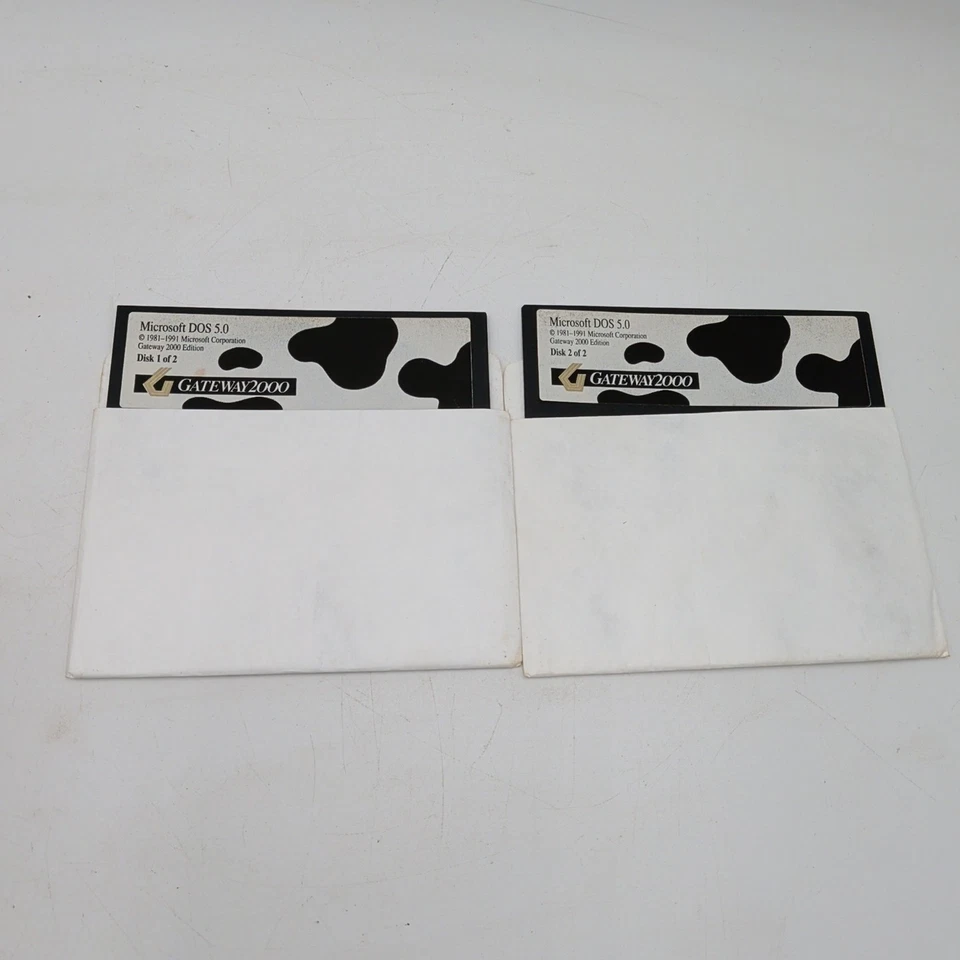 VINTAGE-MS-DOS 5.0 on (5) 5.25" PC Floppy Disks Gateway 2000 Edition - Image 2 of 4