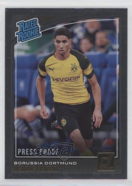 2018-19 Panini Donruss Rated Press Proof Silver Achraf Hakimi #181 Rookie RC