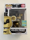 Funko Pop! Games Five Nights at Freddy's Golden Freddy #119 2016 SDCC +protector