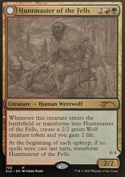 Huntmaster of the Fells // Ravager of the Fells (V.2) SLD-700 Mythic Englisch