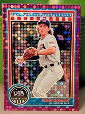 2025 Stars & Stripes Purple Speckle  #14 Ethan Holliday 26/99 Colorado Rockies