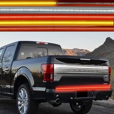 60in Tailgate Light Strip,Triple Row LED Tailgate Light Bar with Amber 60 inch