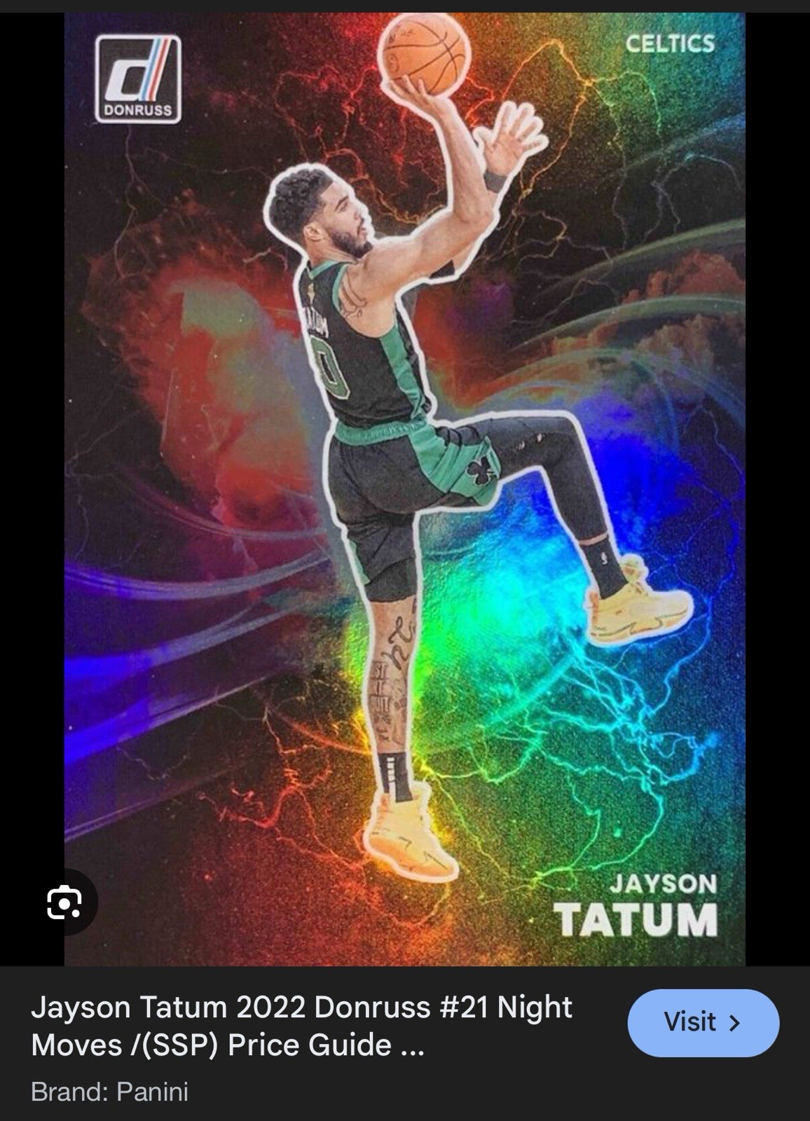 2022-23 Panini Donruss JAYSON TATUM-NIGHT MOVES CASE HIT- SSP!-Boston Celtics!!!