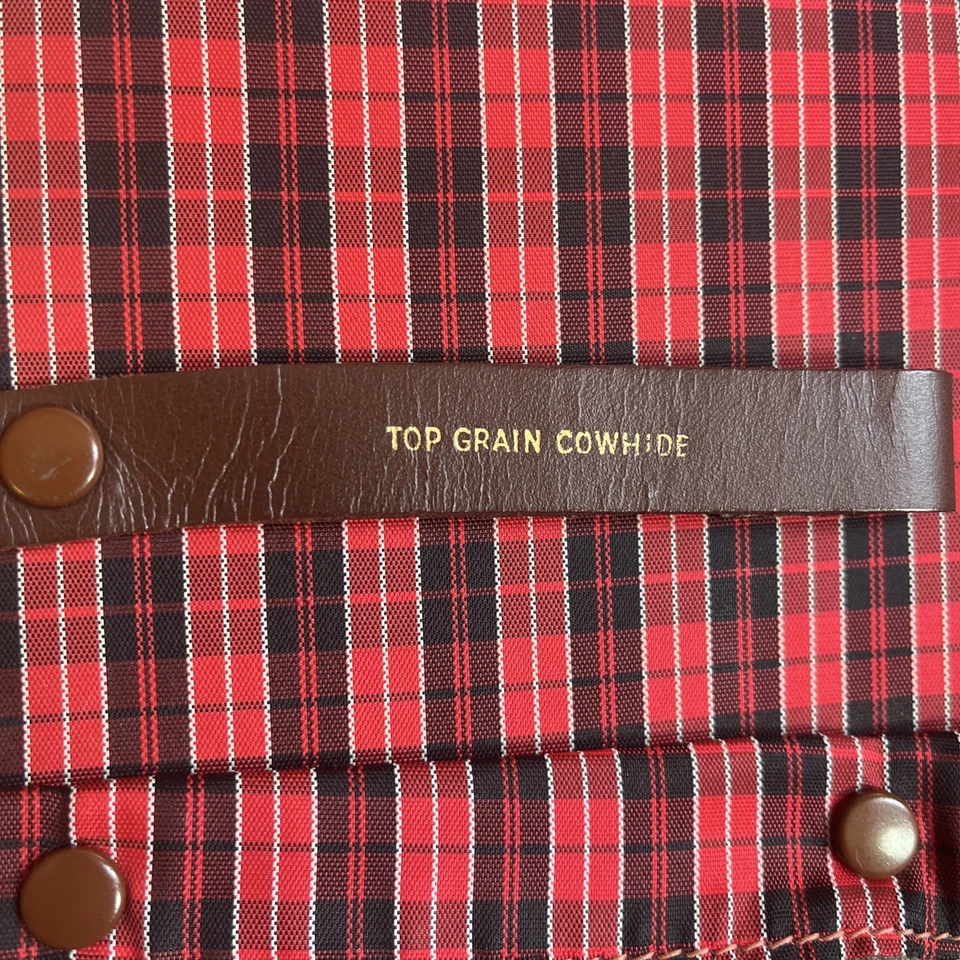 Estuche con soporte para corbata de viaje vintage para hombre grano superior cuero de vaca genuino cuero marrón Foto 4 de 4