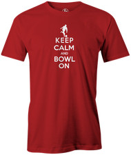 Keep Calm and Bowl On Bowling T-Shirt