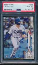 PSA 10 GAVIN LUX 2020 Topps #292 Batting LA Dodgers Rookie Card RC GEM MINT. rookie card picture