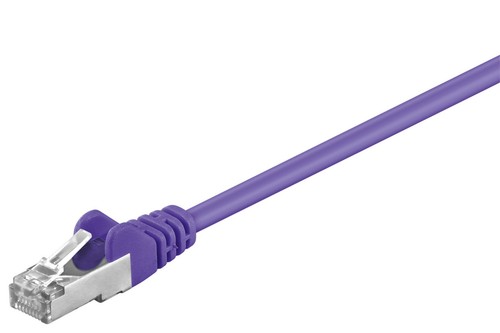 3x CAT 5e Netzwerkkabel SF/UTP; CAT 5-0750 SF/UTP VIOLETT 7.5m SB