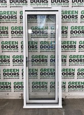 THIN NARROW BACK DOOR WHITE ALUMINIUM ALI EXTERNAL EXTERIOR DOUBLE GLAZED
