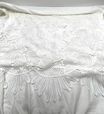 Pottery Barn Kids Eyelet Lace Toddler Bed Crib Skirt 16"  Drop Lilly Pulitzer